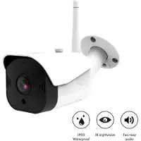 Sinji Buiten Beveiligingscamera - Full HD 1080P - Infrarood 20m - App - 2-weg Audio - Wit