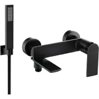 Mexen Zero R02 badkraan met doucheset, zwart - 7113R02-70