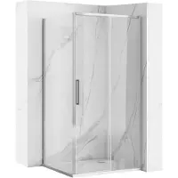 REA Rapid Slide 160X180 - Hoekdouchecabine - Chroom - 160X80X195Cm