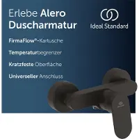 Ideal standard Alero douchekraan, voor opbouwmontage – Matzwart