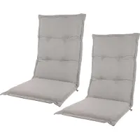 Kopu prisma silver comfortabel tuinkussen hoge rug 2 stuks