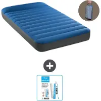 Intex Luchtbed - 1-Persoons - 99 x 191 x 22 cm - Blauw - Inclusief pomp en Reparatieset