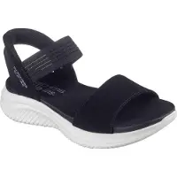SKECHERS Dames Slip-ins Ultra Flex 3.0 Summerville Zwarte sandalen (37), 3 tot 5 cm, Geen, Casual 119804