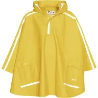 Playshoes - Regencape met extra lang rug voor kinderen - Geel - maat 128cm