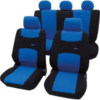 Petex Autostoelhoevers universeel, complete set van 11 stuks - kleur blauw, Eco Class met SAB 1 Vario | Autostoelhoevers / beschermhoezen van