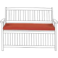 Beliani VIVARA - Tuinkussen - Rood - 45 x 110 cm - Polyester