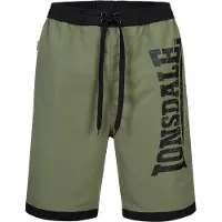 Lonsdale Zwemshorts 'Clennell' olijfgroen / zwart