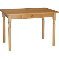 Koma Tools Eettafel II, massief grenen, met lade, 90 × 60 cm, elzenkleur
