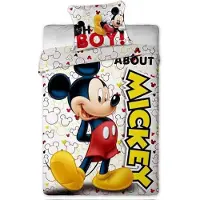 Carbotex Disney Mickey Mouse Mad About dekbedovertrek 140 x 200 cm - 60 x 70 cm