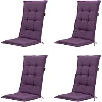 Madison tuinkussen lage rug panama purple 105x50cm 4 stuks