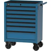 HBM gereedschapswagen 7 laden, blauw