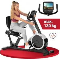 Hop-Sport HS-060L – Ligergometer – 15 kg Vliegwiel – Magnetische Weerstand – Handpulssensoren