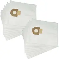 VHBW 20x stofzakken, compatibel met de Nilfisk Alto Attix 33-2L IC, Attix 33-2M PC, Attix 30-21 PC en Attix 33-01 IC stofzuigers - 49,2 cm x 37,5 cm, wit