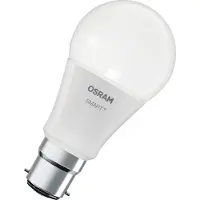 Osram SMART LED-lamp A60, lampvorm B22D, 9W ZigBee 3.0, RGBW 16 miljoen kleuren, dimbaar, app-bediening, Alexa