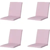 Madison stapelstoelkussen panama soft pink ca. 97x49 cm set van 4
