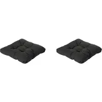 Madison florance zitkussen rib black ca. 73x73 cm set van 2