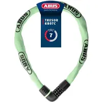 ABUS Fietsslot Kettingslot - Tresor 6807C - Security level 7 - groen - 110 cm - Geschikt voor elektrische fietsen en stadsfietsen