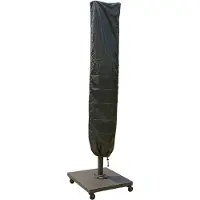 Brixy Parasolhoes - Tot Ø300cm - Waterdicht - Rond & Vierkant - 180 x 35 x 25cm - Trekkoord - Staand - Zwart