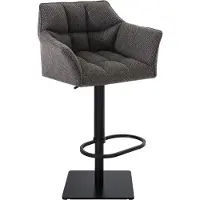 CLP Barkruk Damas B1 - bekleding: stof, frame: zwart - Titanigrijs