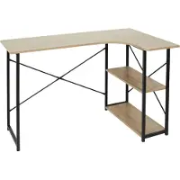 Home Deco Factory Bureau - Organizer - Slaapkamer - Kantoor - Woonkamer - Opberger - Hout - Metaal