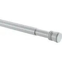 Acaza Douche Gordijnstang, verlengbaar van 140 tot 260 cm, wit