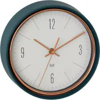 TFA-Dostmann 60.3547.20 Zendergestuurd Wandklok 22.3 cm x 70 mm Petrol, Groen