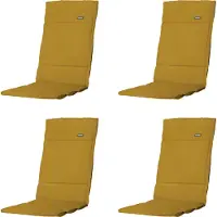 Madison tuintstoelkussen hoge rug panama - 125x50x3cm set van 4