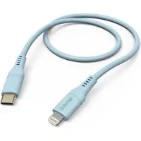 Hama Oplaadkabel Flexible USB-C - Lightning 1,5 M Silicone Blauw