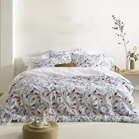 De Witte Lietaer Dekbedovertrek Lupine White Paws Satijn-240 x 200 / 220 cm | Lits-Jumeaux
