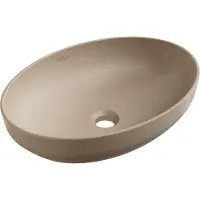 Mexen Cornelia opzetwastafel 50 x 37 cm, cappuccino mat - 21885064