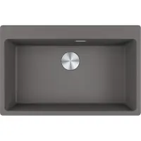 Franke Maris Inbouwspoelbak, Fragranit wasbak MRG 610-73 A, steingrijs, met drukknop, roestvrij staal, vanaf 80 cm. Artikelnummer: 114.0708.