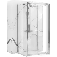 REA Douche Rapid Swing Chrome 120x80