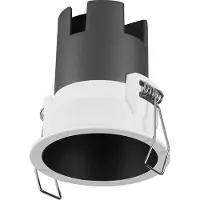 Osram SPOT TWIST inbouwdownlight, zwart, 5W, 400lm, 830 WT, 70mm diameter, warm witte lichtkleur, tot 90% energiebesparing t.o.v. halogeen downlights, eenvoudige installatie, 3000K.