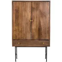 Benoa Canberra 2 Door 1 Drawer Cabinet 100 cm (Naturel, 100x160x40cm)
