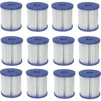 Bestway 12 stuks filterpatronen, maat 1, voor Quick Up zwembadfilters, type 58093