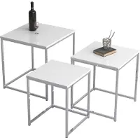 VCM 3-delige set bijzettafel salontafel salontafel salontafel Glisal