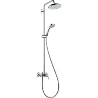 Hansgrohe Croma 220 - Doucheset Showerpipe 220 met eengreeps douchekraan,1jet, chroom 27222000