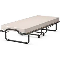 Costway 80x200 cm gastenbed met matras, belastbaar tot 120 kg, opklapbaar