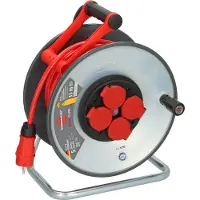 Brennenstuhl Professional SC 3210 SteelCore Kabelhaspel H07BQ-F 3G2,5 - IP44 - 33m - Rood