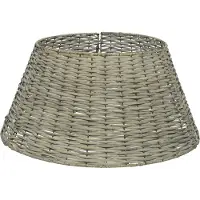 Christmas Decoration Kerstboomring Wilg Dia57cm Grijs grijs Wicker Kerstboomrok