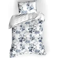 De Witte Lietaer Dekbedovertrek Quill Moonlit Ocean Satijn-140 x 200 / 220 cm | 1-Persoons