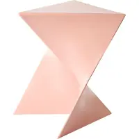 Beliani PECOS - Bijzettafel - Pastelroze - Synthetisch materiaal