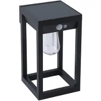 LINDBY Buitenverlichting , Enea, dimbare, Zwart, Balkon, Kunststof, Modern