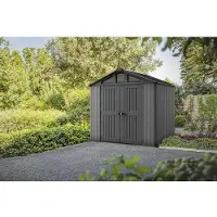 Keter Stronghold Tuinhuis 8x6 - 183x248,5x241cm - Antraciet - Kunststof