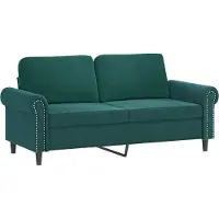 Syfax Tweezitsbank 140 cm fluweel donkergroen