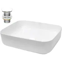 LuxeBath Wastafel 505x395x135 mm keramisch wit