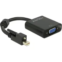 DeLOCK Premium Mini DisplayPort 1.2 (met schroef) naar VGA adapter / zwart - 0,20 meter