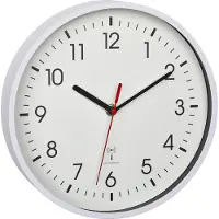 TFA-Dostmann 60.3550.02 Wandklok Zendergestuurd 24.5 cm x 42 mm Wit