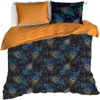 De Witte Lietaer Dekbedovertrek Peafowl Thai Curry Satijn-260 x 200 / 220 / 240 cm | Extra Breed
