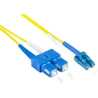 GOOD CONNECTIONS Patchkabel glasvezel, dubbel (duplex), OS2 (single-mode, 9/125), LC/SC, 15 meter,